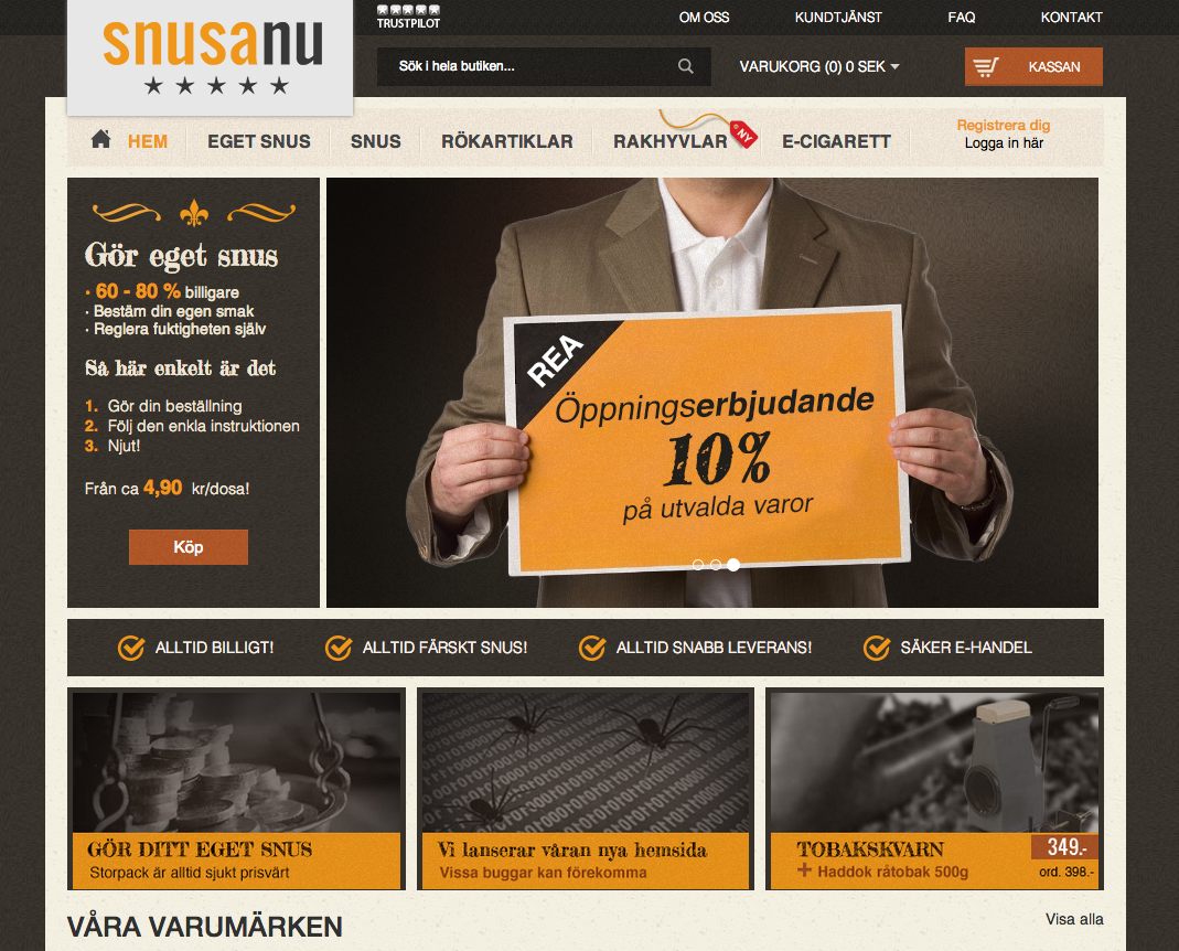 NY E-handel till snusanu - Likipe